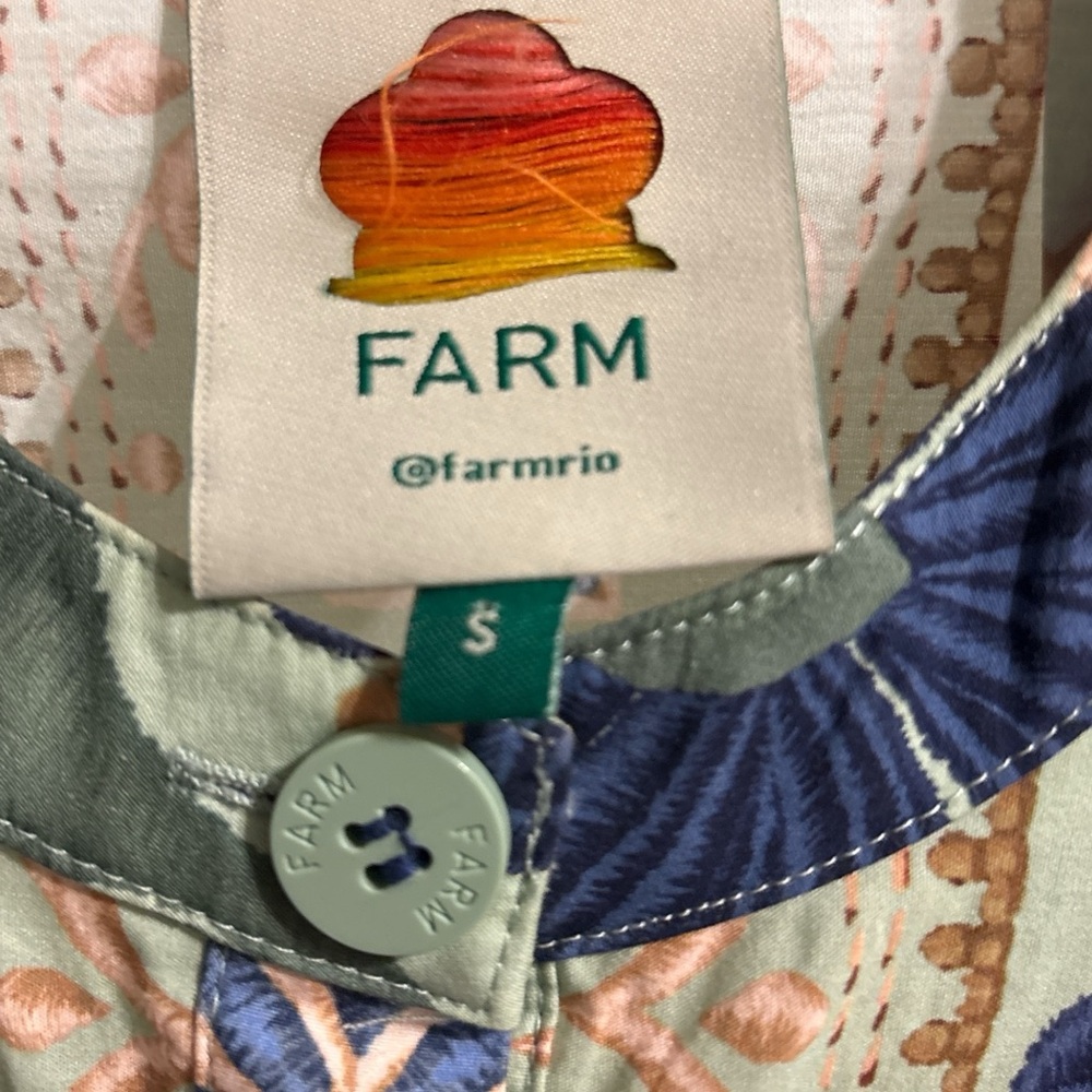 FARM Rio Floral Blue and Green Jumpsuit - Picture 6 of 6
